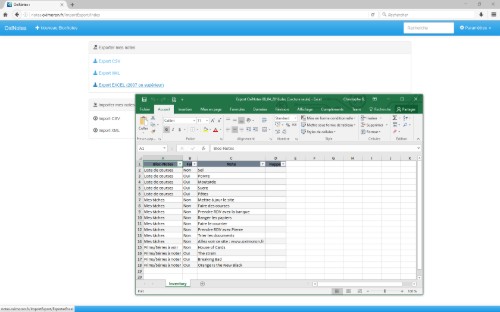 Exports Excel
