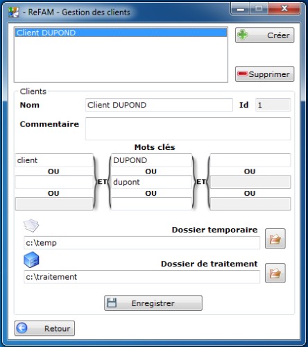 Gestion des clients