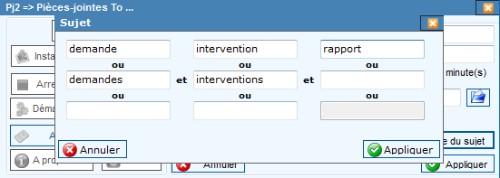Gestion des règles