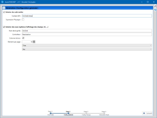 Projet : Configuration globale